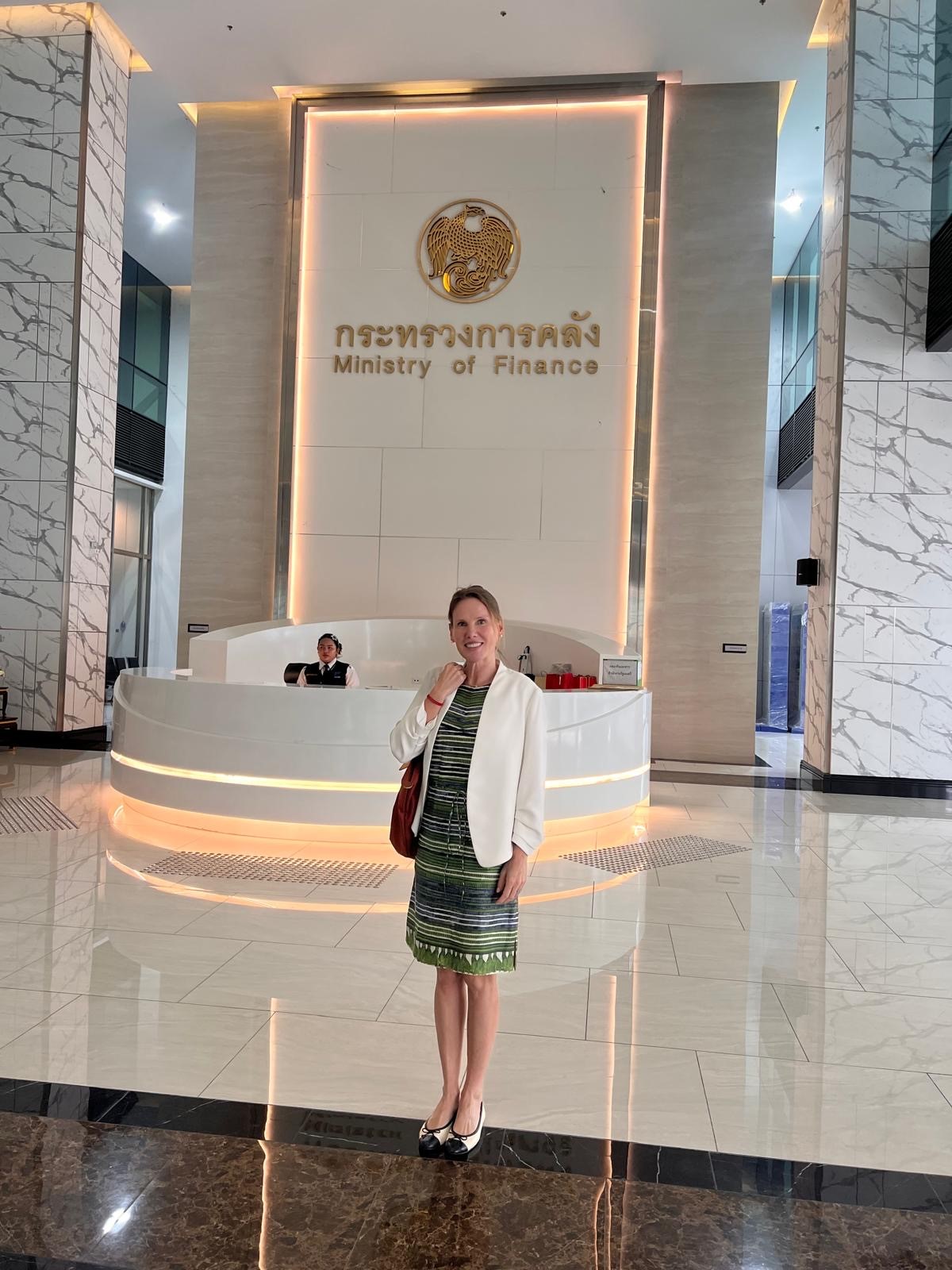 The gleaming interior of the Thai Ministry of Finance image